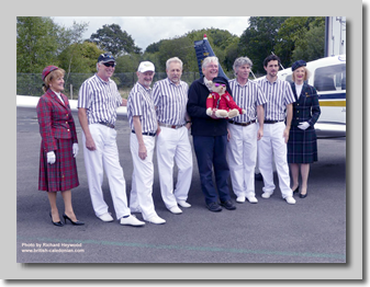 Owner of CW, Robin Washington, with the gang